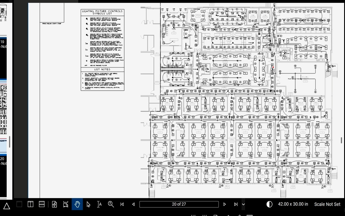 Elektron Services — electrical blueprints on Bluebeam
