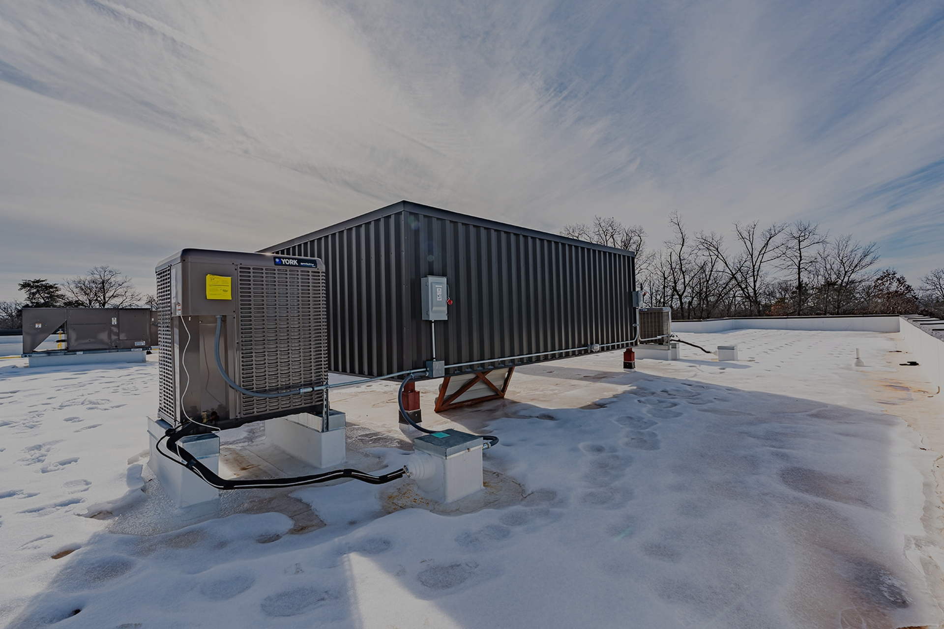 Completed commercial building project by Elektron Services